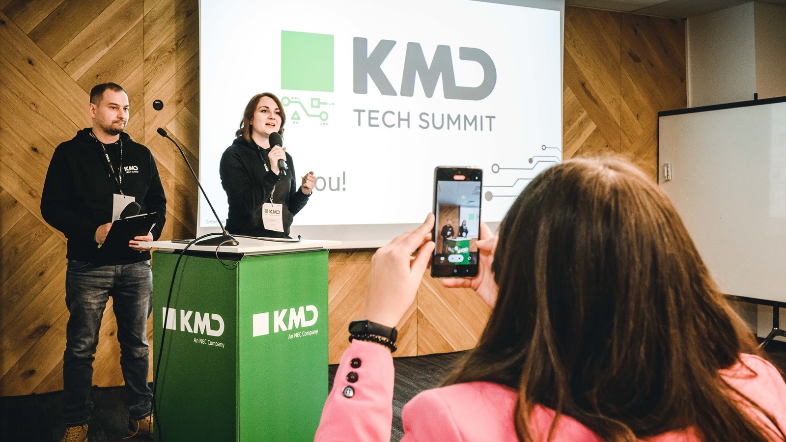 KMD Employees presenting at KMD Tech Summit